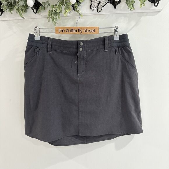 Kuhl Strattus Gray Skort With Zip Pockets Size 12 - Picture 1 of 4
